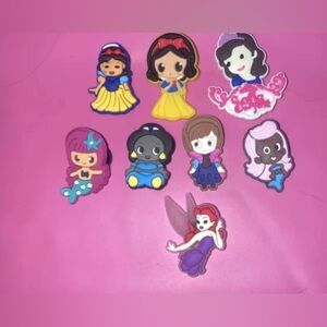 Princess croc charms